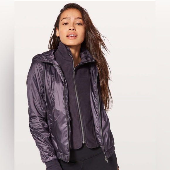 Lululemon Scuba Hoodie *Glyde Purple jacket coat 26259 Size 8 - Picture 1 of 8
